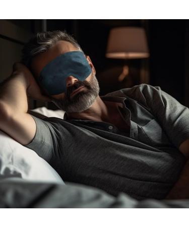 Kenllas Cyberpunk Sleep Mask for Men - Faux Suede with Mulberry Silk Lining - Buy Online on GoSupps.com