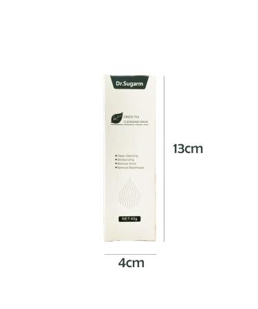 Dr. Sugarm Green Tea Peel-Off Face Mask | Deep Cleansing Blackhead & Acne Removal | Anti-Aging & Soothing Plant Extracts - 1 Piece - Buy Online on GoSupps.com