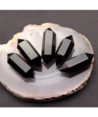 for Obsidian Double Wand Points Natural Stones and Minerals Polished Quartz Crystals Gemstones fine Decoration Gifts dingchi Stone Mineral Specimen - Buy Online on GoSupps.com