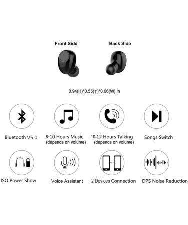 NVAHVA Bluetooth Earbud - 10 Hrs Playtime, Single Wireless Mini Headset for Hands-Free Calls - Compatible with iOS, Android, PC, TV - Ideal for Audiobooks - Buy Online on GoSupps.com