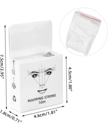 FOMIYES 2pcs Specialty Tools Pro Tools Eyebrow Measuring Tool Measuring Ruler Positioning Ruler Ink Make up 4.6x1.8x7.5cmx2pcs Whitex2pcs - Buy Online on GoSupps.com