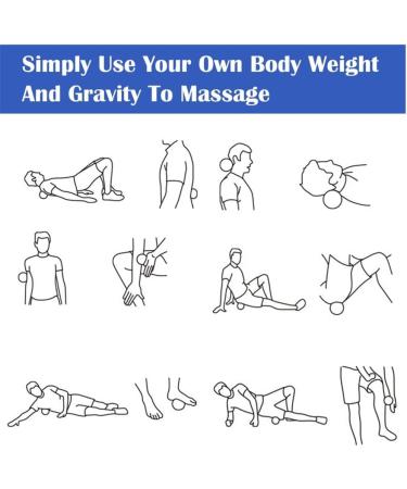 Hedgehog Balls Massage Set - 3 Knobbed Reflexology Massage Balls for Stress Relief & Trigger Point Therapy - Ideal for Muscle Recovery - Buy Online on GoSupps.com