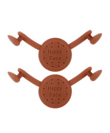 iplusmile Lot de 2 Entra neurs Personnels du Visage en Silicone Marron Dispositif de Renforcement des Muscles du Sourire pour Exercices de Sourire et Cr ation Naturelle de Fossettes