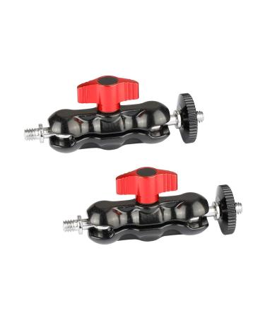 CAMVATE Universal Magic Arm with with Dual Ball Heads(Red,2 Pieces) - 2079