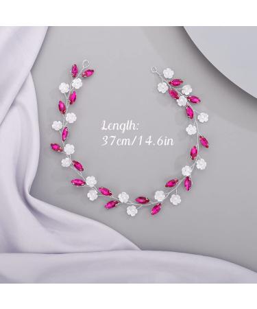 Chargances Blue Crystal Rhinestone Headband - Bridal Prom Hair Accessory for Women & Girls - Buy Online on GoSupps.com