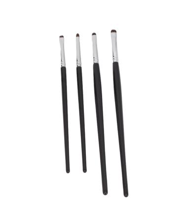 4Pcs Eye Makeup Brushes with Small Head Dense Hair Easy Use for Eye Shadow Eyebrow - Soft Hair for Even Powder Coverage