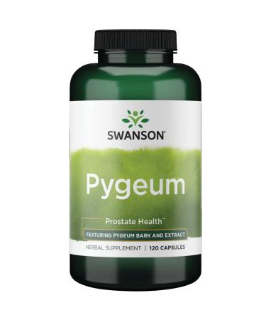 Swanson Pygeum - Herbal Supplement Promoting Male Prostate Health, Bladder, and Urinary Tract Health Support - Men's Health Supplement - (120 Capsules Each, 400 mg)