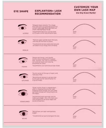 Oshhni Pratique des exercices d entra nement des cils. Livre de cils Extension de cils tableau de formation des cils ROSE - Buy Online on GoSupps.com