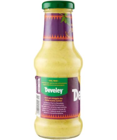  Italian Gourmet E.R. Develey Salsa Set of 6 Curry and Turmeric Sauces ideal for chicken rice or fish 250ml + Gourmet Italian Polpa 400g - Buy Online on GoSupps.com