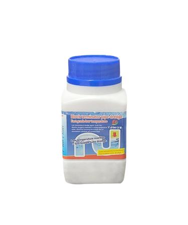 Strong dissolving power pipe unclogging agent suitable for kitchen grease toilet sink and other drain clogging (1 Bottle)