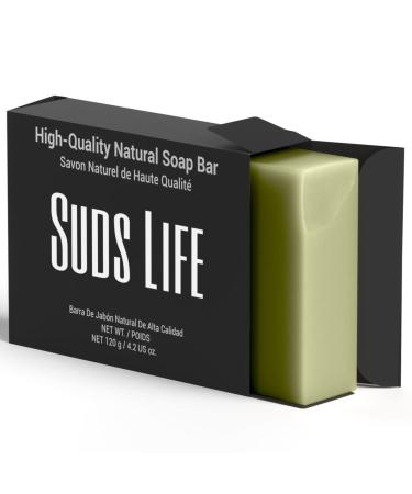 Suds Life Aloe Butter Natural Soap for Men & Women - Moisturizing and Nourishing Natural Soap Bar 4.2 Ounces