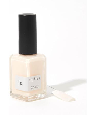 Sundays 10-Free Nontoxic Nail Polish No.48 (Soft Eggshell-sheer) - Buy Online on GoSupps.com