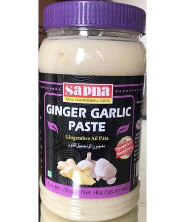 Sapna Ginger & Garlic Paste - 1kg | Authentic Flavor | Convenient and Flavorful Cooking Essential | Versatile Culinary Use - Buy Online on GoSupps.com