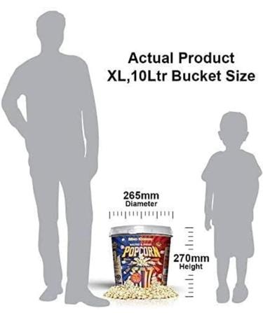 MacCorns Salted & Sweet Popcorn Mix 500g Mega Bucket | Gluten-Free, Nut-Free, Dairy-Free | 10ltr Bucket | Traditionally Popped | Pack of 1 - Buy Online on GoSupps.com