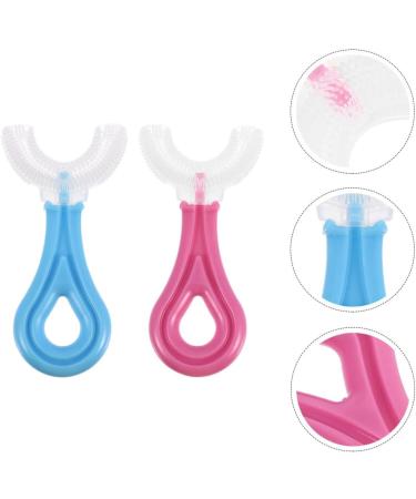 Buy Lurrose 2-Set Silicone C-Shaped & U-Shaped Toothbrushes - Perfect for Kids' Oral Care & Cleaning Tools - Fast International Shipping - Buy Online on GoSupps.com