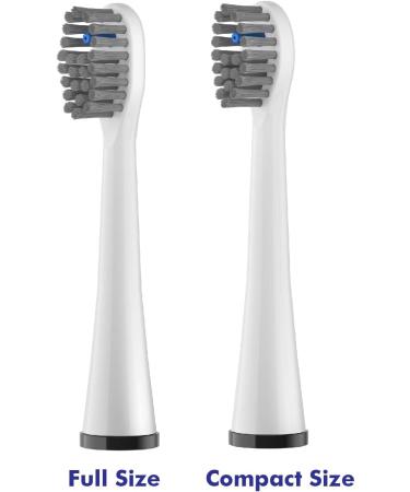 AmuLumon Flossing Toothbrush Heads Replacement 6 Count - Compatible with Waterpik Sonic Fusion/2.0 Brush and Flosser Combo - Full Size White - Buy Online on GoSupps.com
