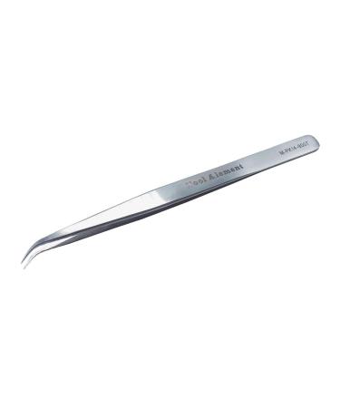 Tool Alement Canadian Stainless Steel 14cm Semi Curve Eyelash Tweezers M-PK14-8007