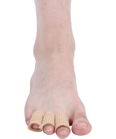 5pcs Toe Tube Sleeve Separator Pedicure Corn PU Gel Elastic Fabric Protector for Bunion Hammer Toe Callus (Small) - Buy Online on GoSupps.com