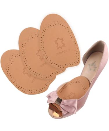 Forefoot Cushion Half Shoe Pads | Non-Slip Leather Insoles for Men & Women - Comfort & Support - Buy Online on GoSupps.com