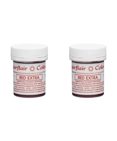 Sugarflair 2 X Maximum Concentrated Paste Red Extra
