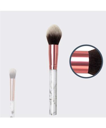 10 Piece Marble Makeup Brush Set with Holder | Advanced Synthetic Brushes for Foundation Powder Concealer & Eye Shadow - Color1 - Buy Online on GoSupps.com