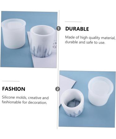 COHEALI 1pc Pen Holder Mold Cosmetic Containers Crystals Decor Ashtray Holder Diy Molds Brush Cup Fudge - Buy Online on GoSupps.com