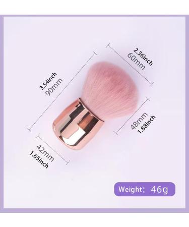 Travel Size Makeup Blush Brushes | Fluffy Kabuki & Foundation Brushes for Loose Powder & Cream Cosmetics - Buy Online on GoSupps.com