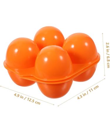 Uonlytech 2pcs 4-compartment Egg Box Fresh Egg Holder Egg Keeper Egg Tray Travel Protector Plastic Water Proof - Buy Online on GoSupps.com