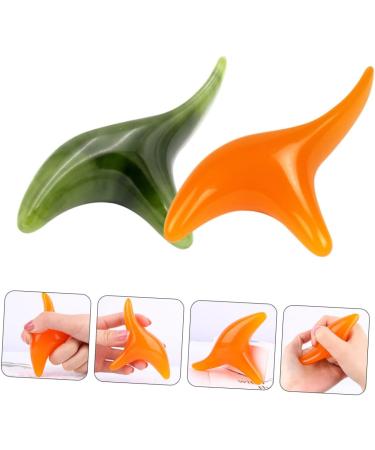 Healeved 6-Stk Guasha Brett & Massage Tools Set Face Massage & Acupuncture Rods | Jadestein Harzbstift - 3 Pieces (11x6cm) for Ultimate Relaxation - Buy Online on GoSupps.com