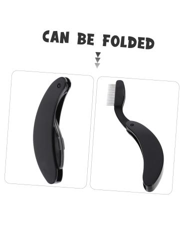2pcs Foldable Eyebrow Comb & Eyelash Brush Set - Metal Lash Separator Tool for Perfect Makeup - Telescopic Design for Easy Grooming - Buy Online on GoSupps.com