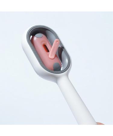 4-in-1 Animal Hair Removal Comb with Water Tank | Multifunctional Cat Brush for Pet Care & Massage - Pink - Buy Online on GoSupps.com
