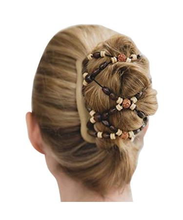 Buy African Hairpise Magic Hair Comb Set - 6 Pcs Elastic Pearls & Double Clips for Effortless Styling | Worldwide Shipping - Buy Online on GoSupps.com