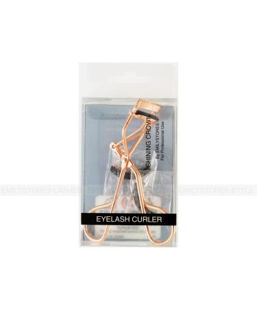 EMILYSTORES Professional Golden Metal Eyelash Curler with 2 Replacement Silicone Pads - Pain-Free Beauty Tool - Buy Online on GoSupps.com