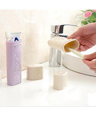 WOIWO 2PCS Portable Travel Toothbrush Container - Simple & Elegant Design - Buy Online on GoSupps.com