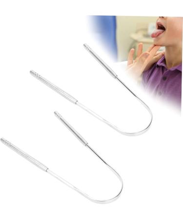Buy Tongue Scraper Set - Stainless Steel Cleaner for Fresh Breath | U-Shaped Oral Device with Comfortable Handle - International Shipping Available - Buy Online on GoSupps.com