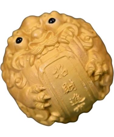Healeeved 3st-Orcher Kylin Statue - Wooden Chinese Feng Shui Decoration Pi Yao Tea Pet & Baoding Bays Bagua - Perfect Gift from Peach & Boxwood - Buy Online on GoSupps.com