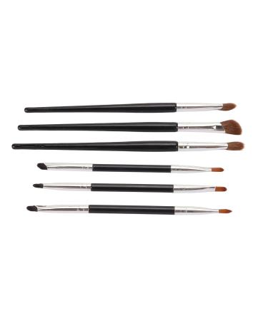 Zetiling 6Pcs Brush Nose Shadow Brush Kit | Skin-Friendly Fiber Bristles for Perfect Makeup | Double End Design | Soft Touch & Lightweight - Buy Online on GoSupps.com