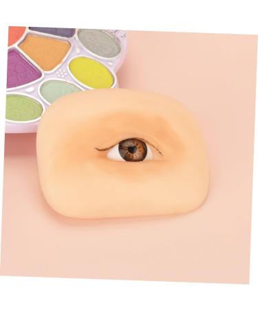 Ipetboom 2pcs Makeup Practice Skin Eyeshadow Fake Skin for Training Reusable Silicone Skin Washable Eye Plate - Buy Online on GoSupps.com