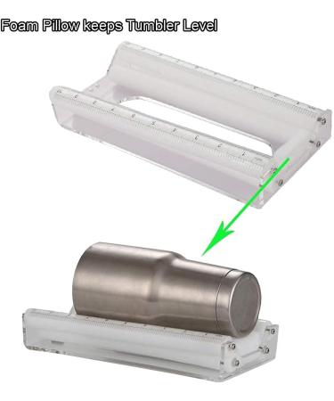 Foam Cup Cradle for Tumbler Crafting | Decal Alignment Holder with Felt Edge Squeegee - Buy Online on GoSupps.com