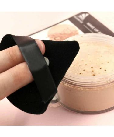 LIUJZZJ 12 Pieces Triangle Makeup Powder Puff - Soft Black Cosmetic Sponges for Loose Powder & Foundation - Perfect for Flawless Application - Buy Online on GoSupps.com