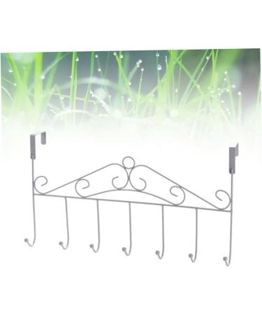 PRETYZOOM Hanging Hooks Hook Over Door Clothes Hanger Rack Over The Door Hanger Coat Hanger Rack No Trace Towel Rack Metal Hangers medium White - Buy Online on GoSupps.com