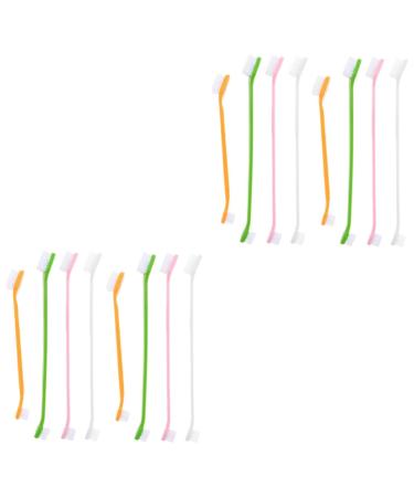 BESPORTBLE 16 Pcs Double Head Dog Toothbrush Pet Toothpaste Toothbrush for Dogs Small Dog Toothbrush Pp