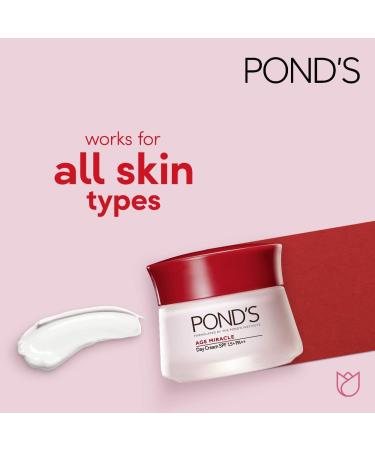 Buy Ponds Age Miracle Day Cream - Anti-Wrinkle Face Moisturizer with SPF 15 | 50 ML | International Shipping Available - Buy Online on GoSupps.com