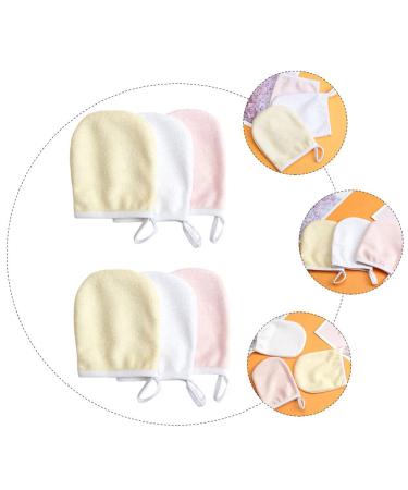 FOMIYES 6pcs Reusable Makeup Remover Gloves Microfiber Cleaning Pads for Deep Facial Cleansing | Eco-Friendly Makeup Removal Solution - Buy Online on GoSupps.com