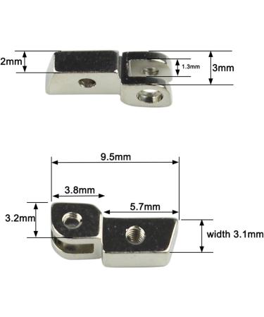 Buy 100 Pieces Acetate Sunglasses Spring Hinges - Durable Glass Repair Parts for 50 Pairs - International Shipping Available - Buy Online on GoSupps.com