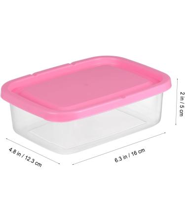 SHOWERORO 1 Set 6 Pcs Fresh Storage Lunch Box Pink Containers Plastic Fruit Storage Container Vegetable Food - Buy Online on GoSupps.com