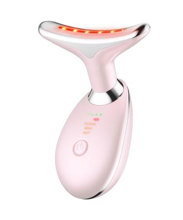Neck Face Massager Face Sculpting Tool 3 Colour Modes and Vibration for Facial Massager (Sakura Pink)
