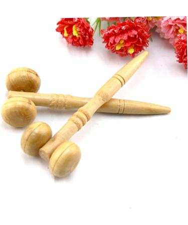 Beavorty Hand Massage Device | Anti-Aging Wooden Facial Roller & Muscle Massager | Bamboo Mini Roll Rod for Spa & Relaxation - Buy Online on GoSupps.com