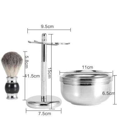 Solomi Razor Holder Set - Deluxe Shaving Brush & Razor Stand for Men | Premium Shaving Accessories - Buy Online on GoSupps.com