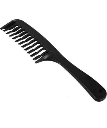 VENYAA 4X Black Double Row Tooth Detangler Hair Comb Shampoo Comb with Handle for Long Curly Wet Hair - Buy Online on GoSupps.com